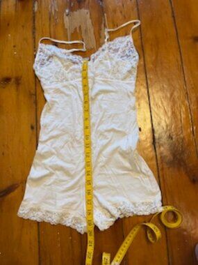 Cotton Lace Teddy -- one piece